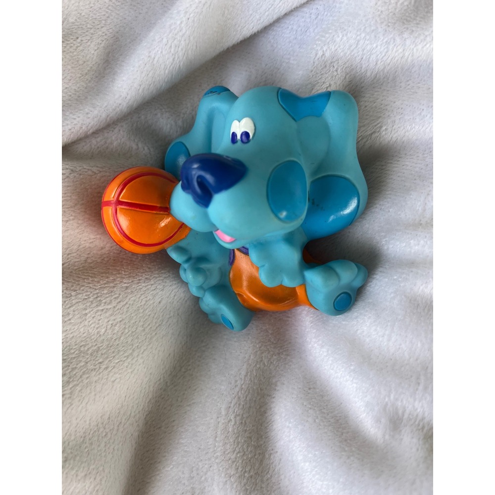 Vintage Blues Clues Blue Basketball‎ PVC Figure Toy Cake Topper Nick Jr Viacom